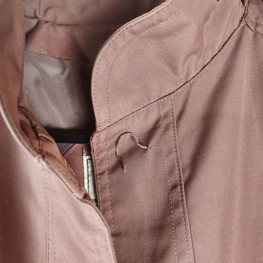 A.M. Creations Women’s Mauve Trench Coat Size 15/16 Made in Korea Belted - Picture 5 of 10